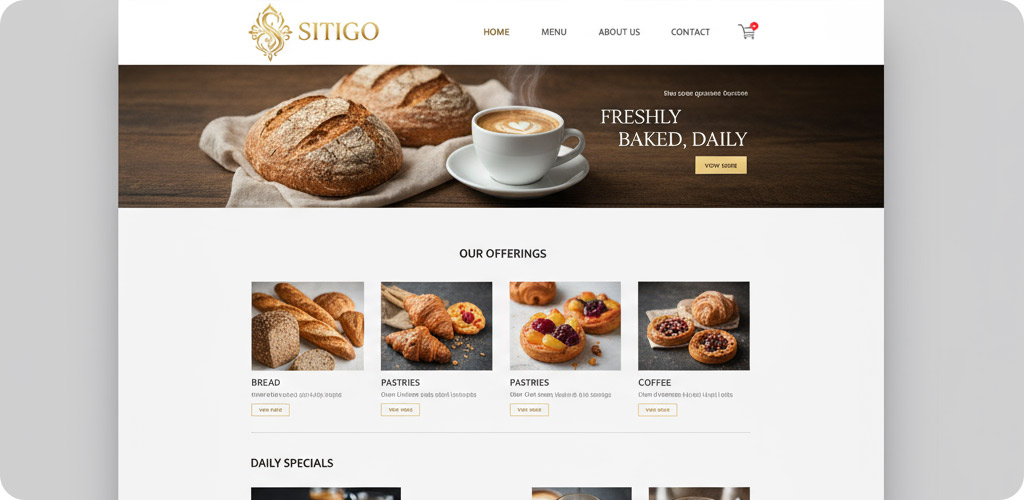 طراحی سایت نانوایی با سایتی گو