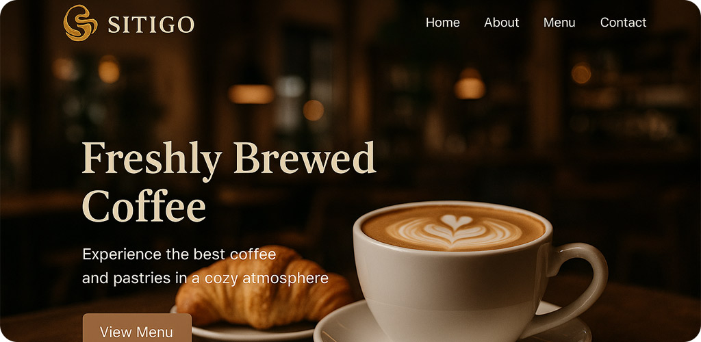 طراحی سایت کافه با سایتی گو