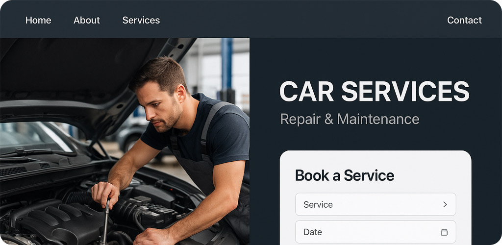 طراحی سایت خدمات خودرویی و اتومبیل با سایتی گو