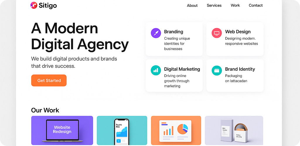 طراحی سایت آژانس دیجیتال با سایتی گو