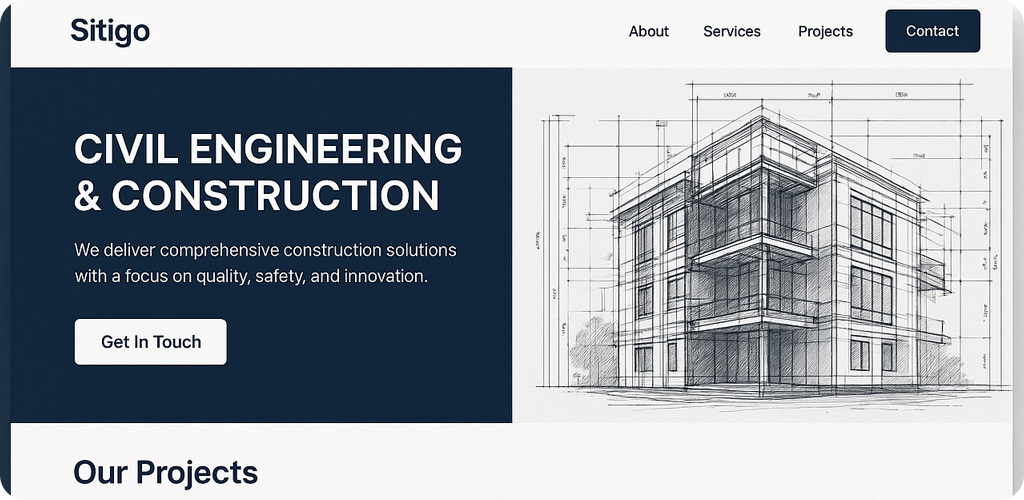طراحی سایت عمران با سایتی گو