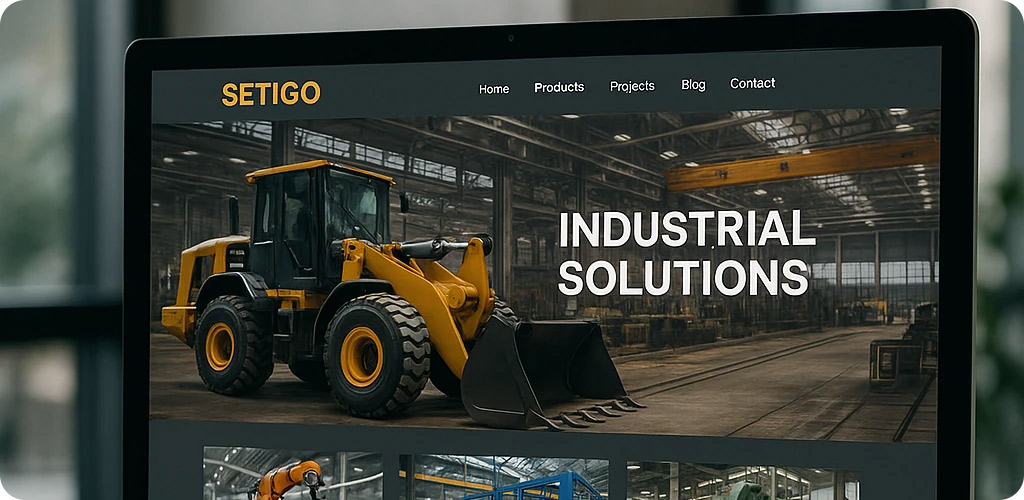 طراحی سایت صنعتی با سایتی گو