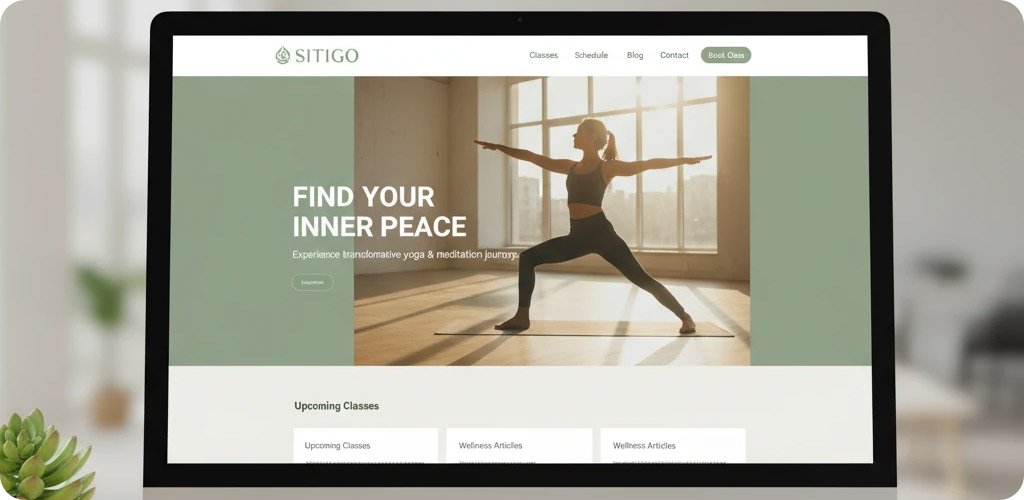 طراحی سایت یوگا با سایتی گو
