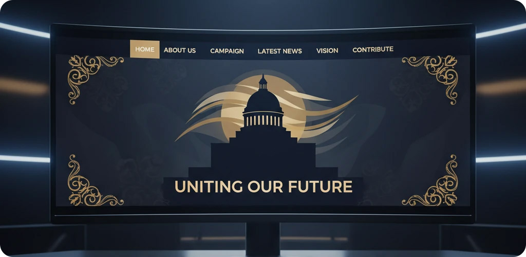 طراحی سایت مربوط به سیاست و سیاسی با سایتی گو