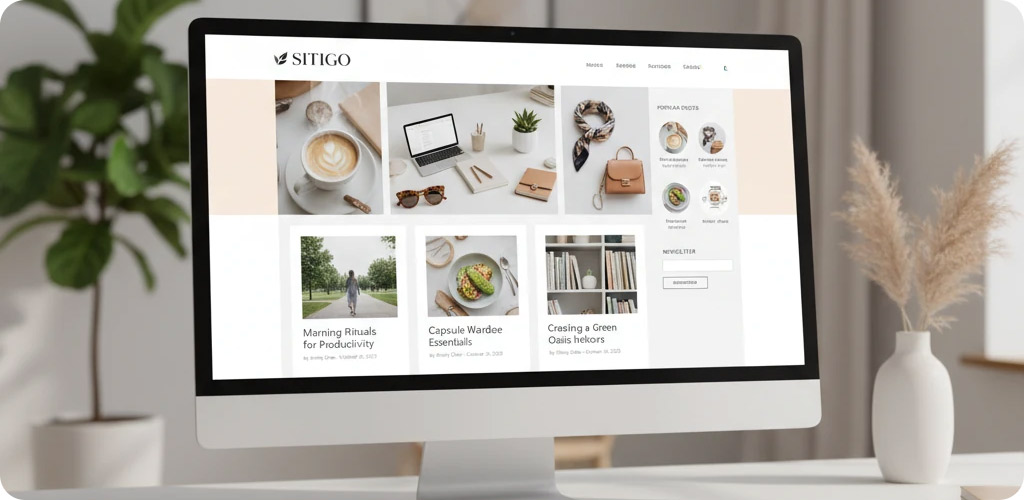 طراحی سایت وبلاگ سبک زندگی با سایتی گو